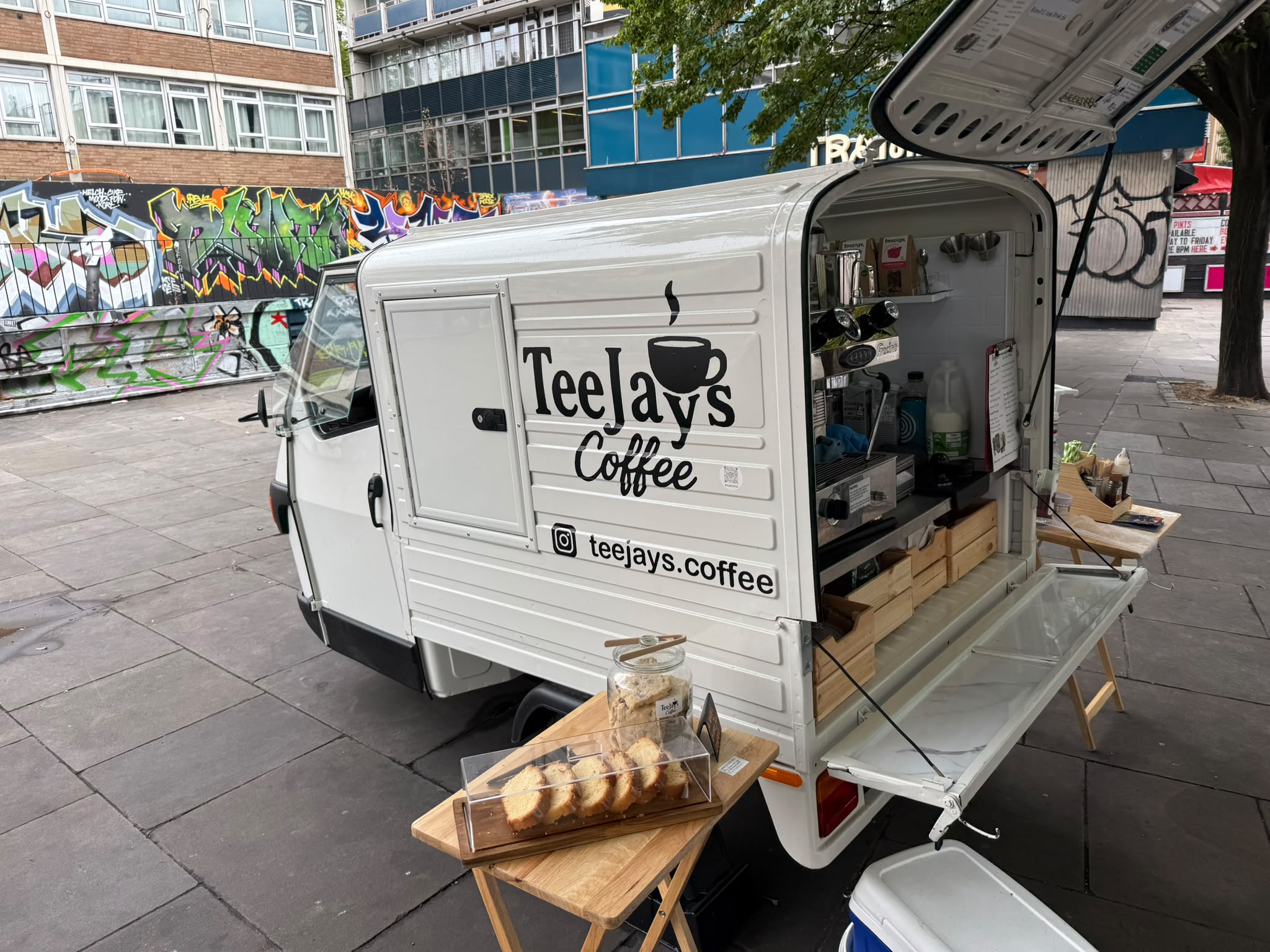 TeeJays owners and coffee truck